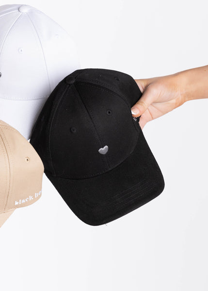 Heart Icon Baseball Cap - Black