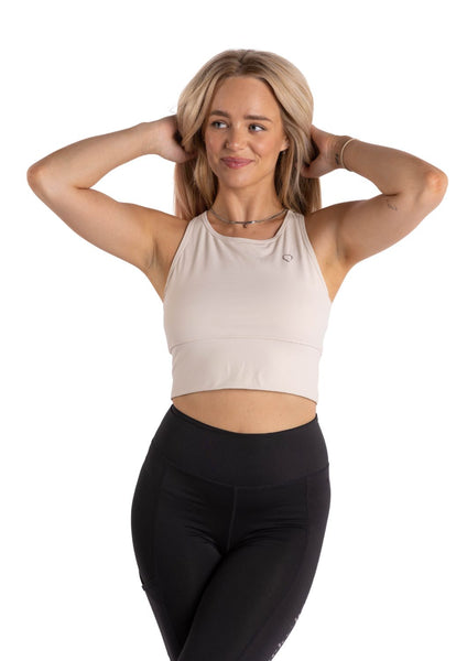 Long Line Sports Bra - Nude