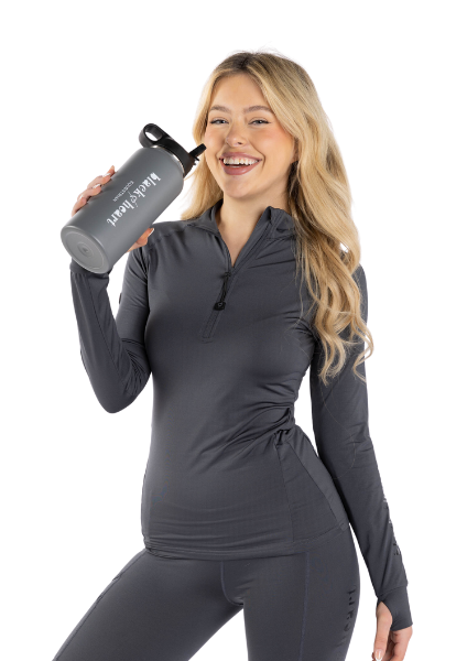 Insulated Stainless Steel Water Flask - Grey Small