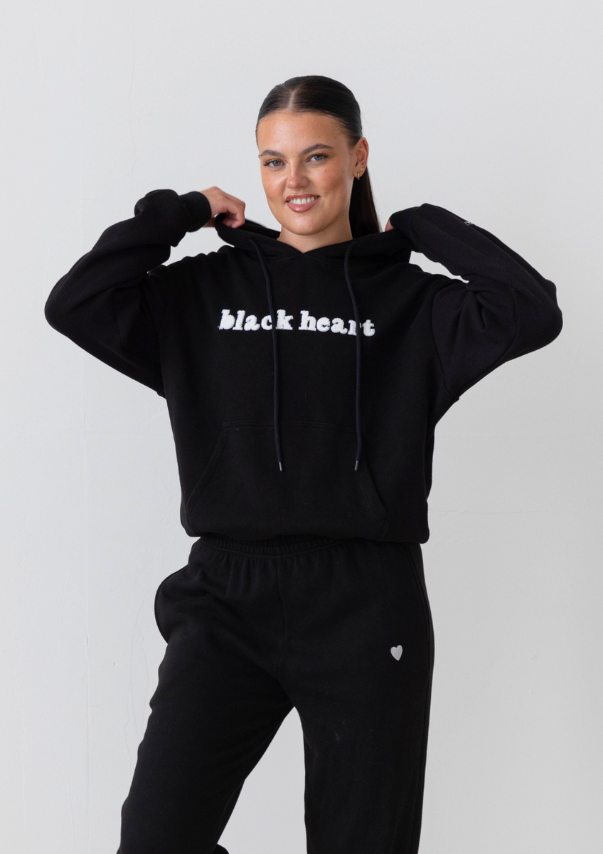 Black Essentials Riding Hoodie - Black Heart Equestrian