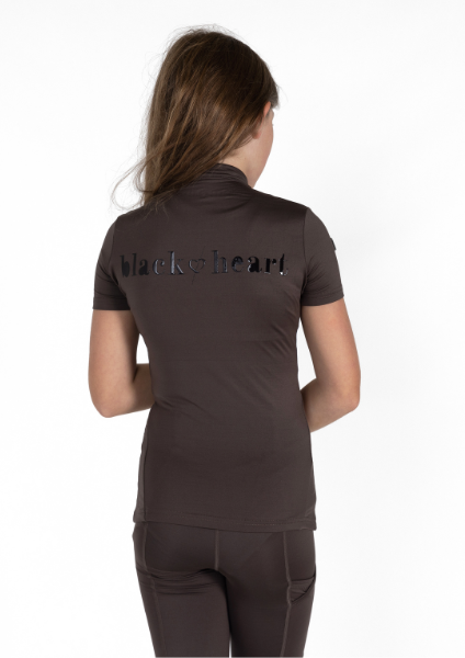Junior Short Sleeve Base Layer - Chocolate