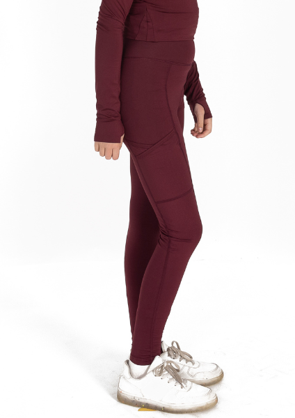 Junior Flex Riding Leggings - Wine