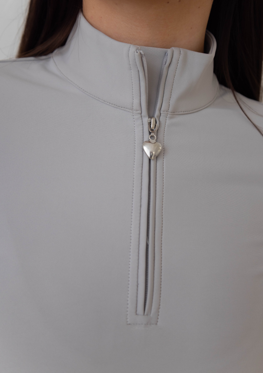 Grey Riding Base Layer AirTec Base Layer - Light Grey – Black Heart Equestrian