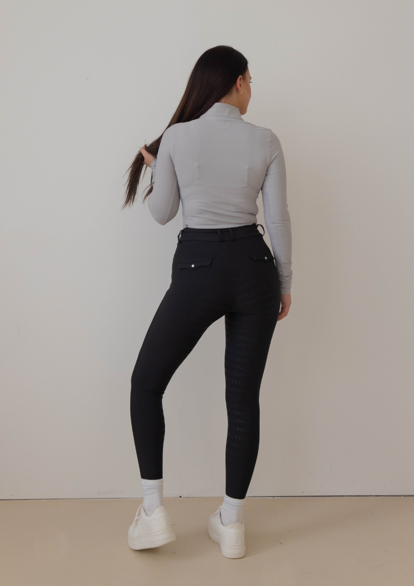 Grey Riding Base Layer AirTec Base Layer - Light Grey – Black Heart Equestrian