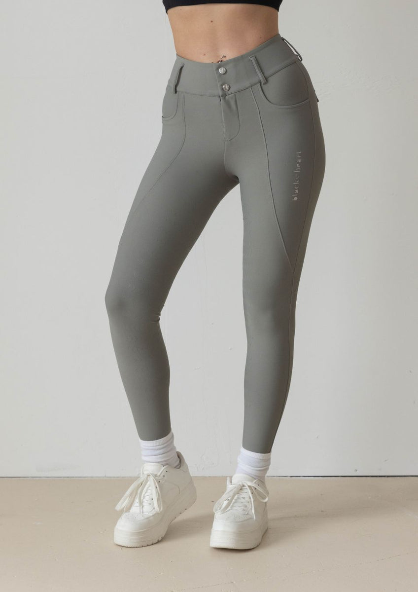 Slate Cara Hybrid Riding Bottoms - Black Heart Equestrian