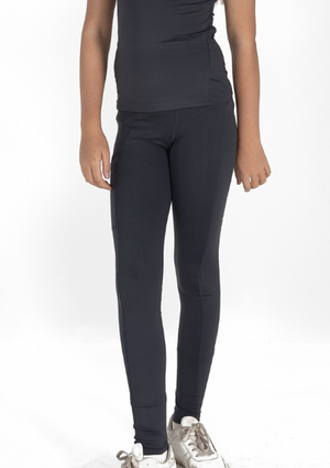Junior Flex Riding Leggings - Charcoal