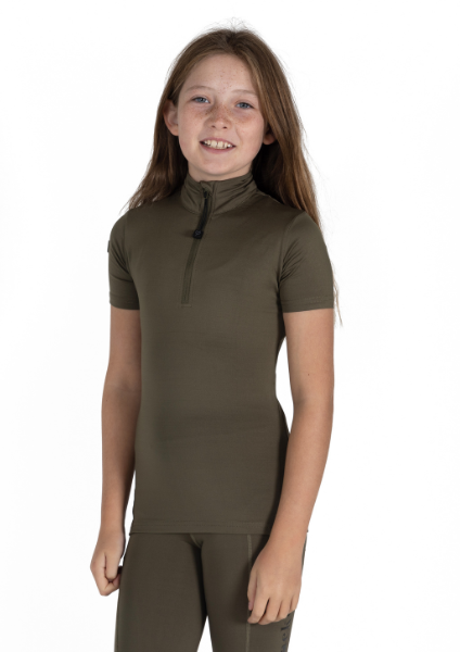 Junior Short Sleeve Base Layer - Khaki