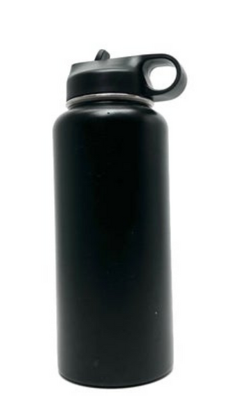 Insulated Stainless Steel Water Flask - Black Small