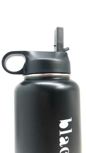 Insulated Stainless Steel Water Flask - Black Small
