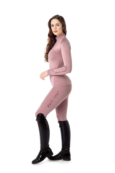 light pink leggings with a pocket
