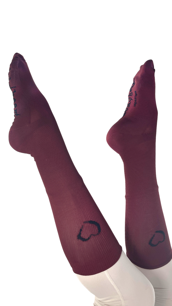 Riding Socks - Burgundy