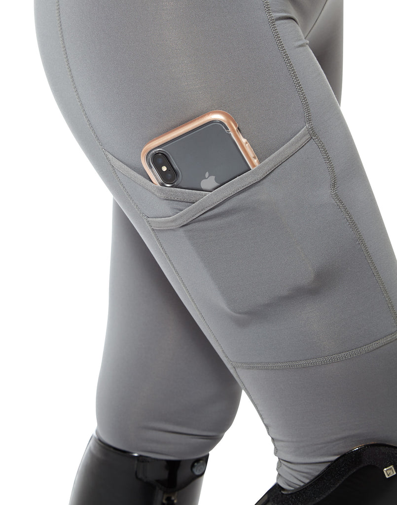 grey leggings with a pocket