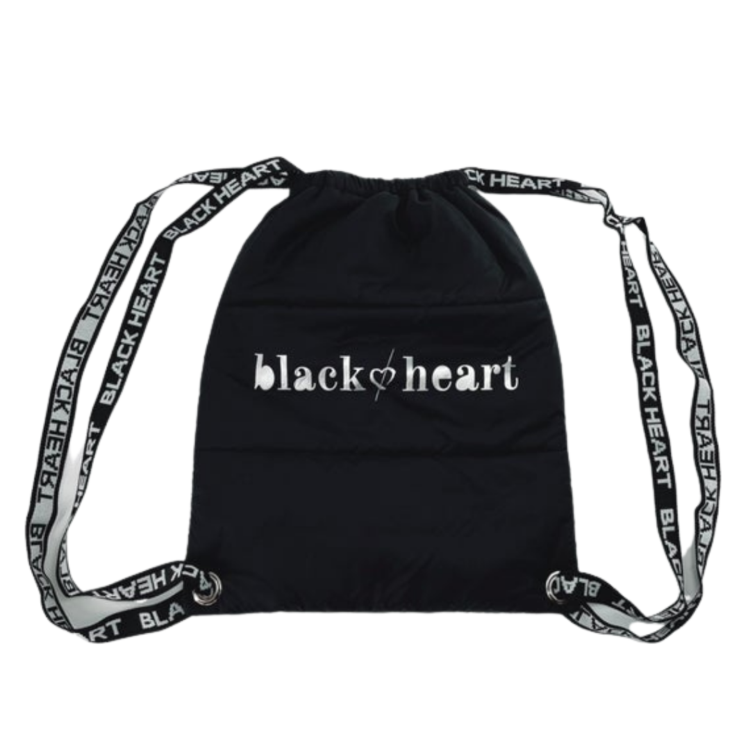 Black Padded Drawstring Backpack Black Heart Equestrian